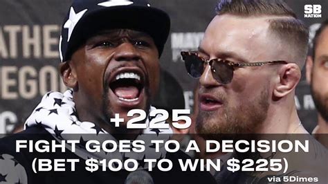 betting odds mayweather vs mcgregor